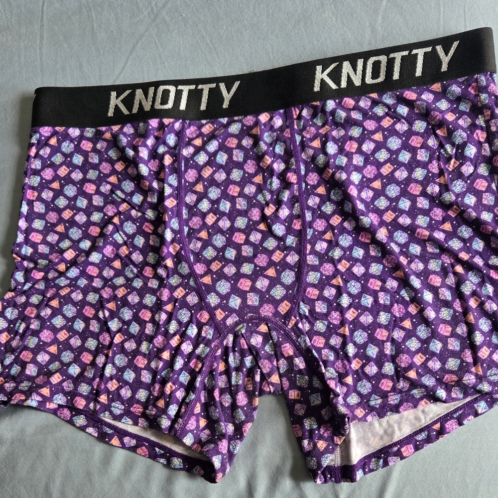 Knotty Purple Patterned Boxers